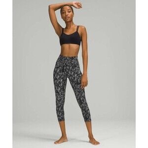 Lululemon Align HR Crop 21" Blossom Overlay Starlight Multi Size 20